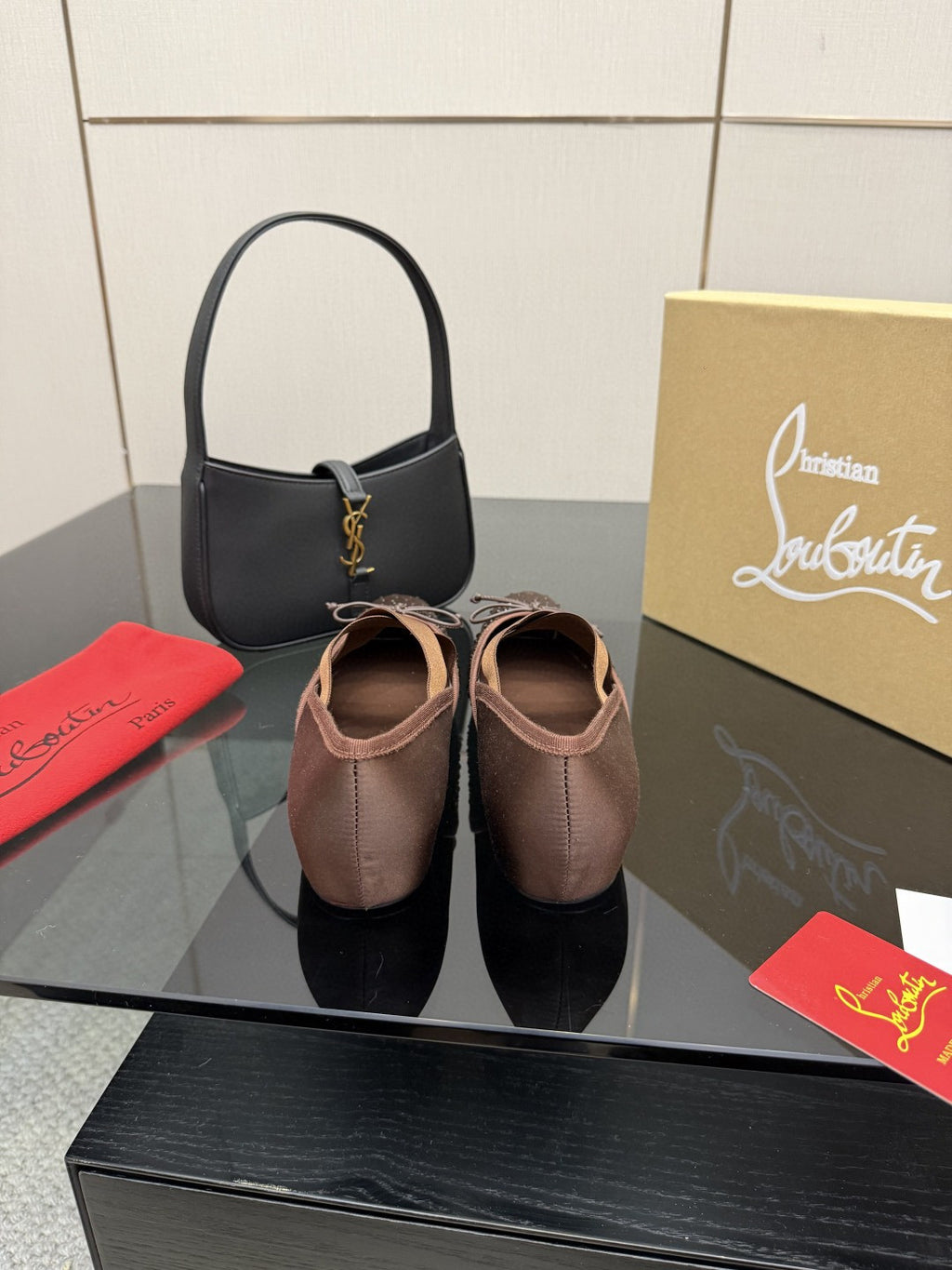 CL25WF – Rhinestone Bow Flat Ballerina