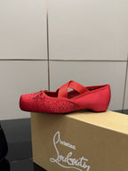 CL25WF – Rhinestone Bow Flat Ballerina