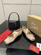 CL25WF – Rhinestone Bow Flat Ballerina